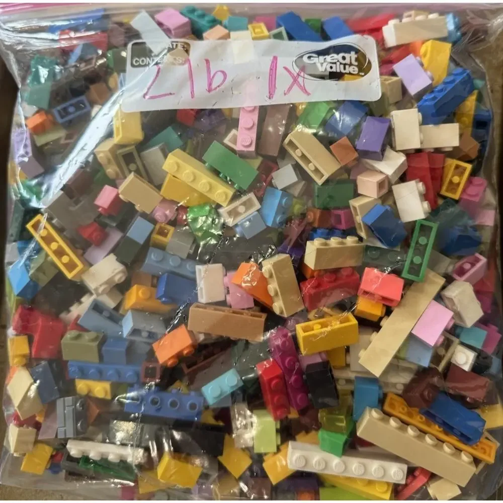 2 lbs Mixed LEGO Lot Authentic Genuine Bricks Parts & Pieces - Cleaned & Sorted - Picture 2 of 6